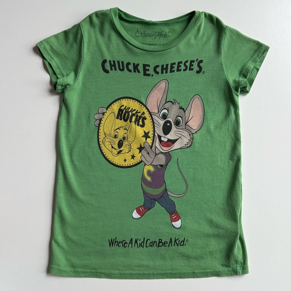 Lauren Moshi Kids Unisex Chuck E. Cheese T-Shirt - Size 4